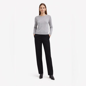 Banana Republic 100% Merino Wool Grey Crewneck Sweater Size S